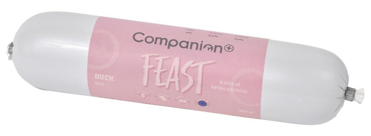 Companion+ FEAST Duck 350g | Saftig Hundefôrpølse