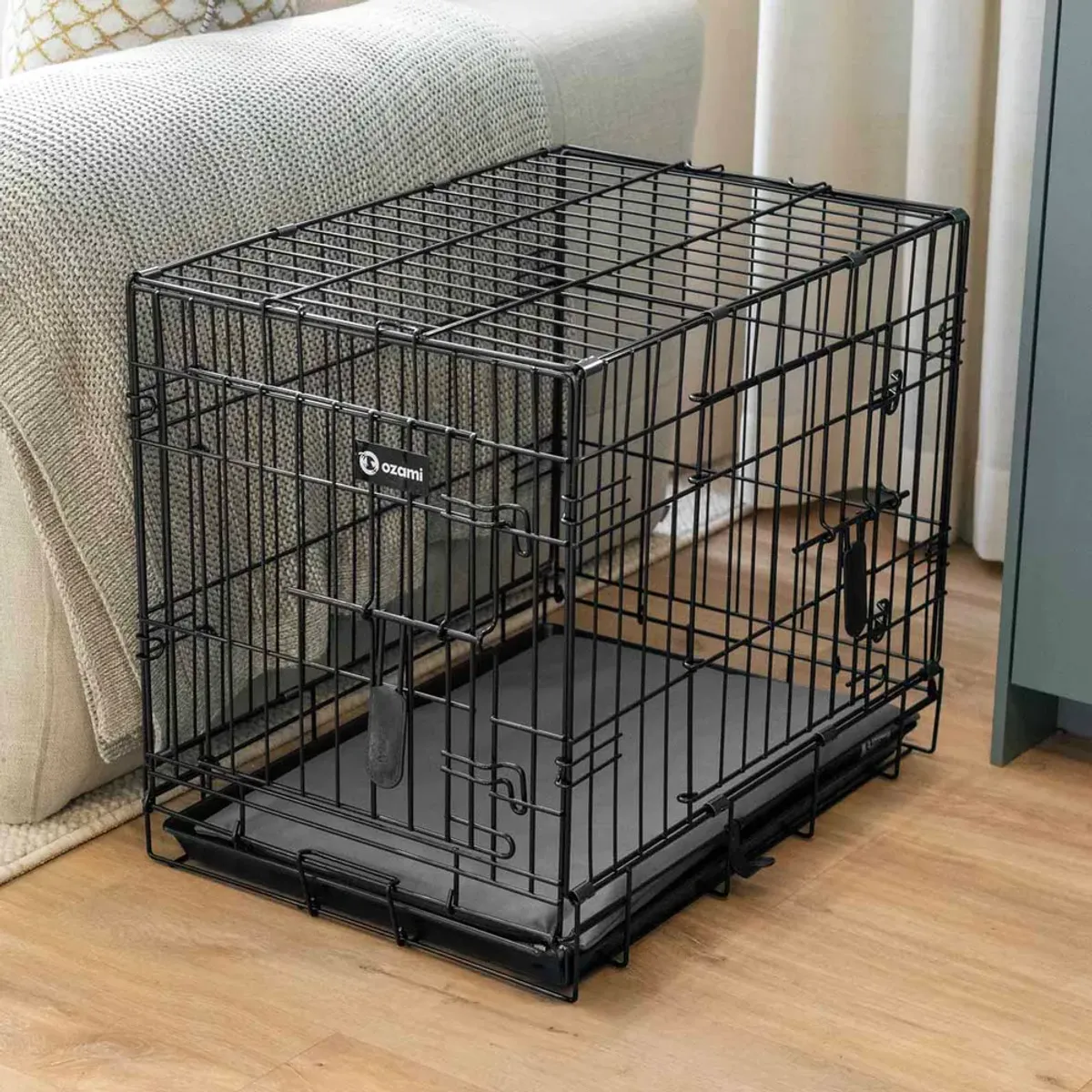 OZAMI Hunde Pute til Bur - Grå ( 72 x 118 cm )