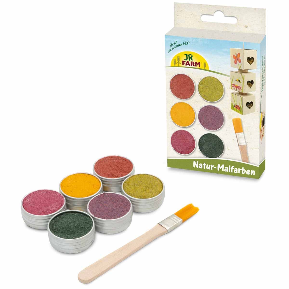 JR Farm Naturfarge til Smådyrhus 6 stk Farger