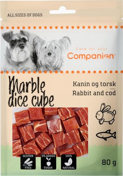 Hovedbilde Companion Marble Dice Cube - kanin og torsk