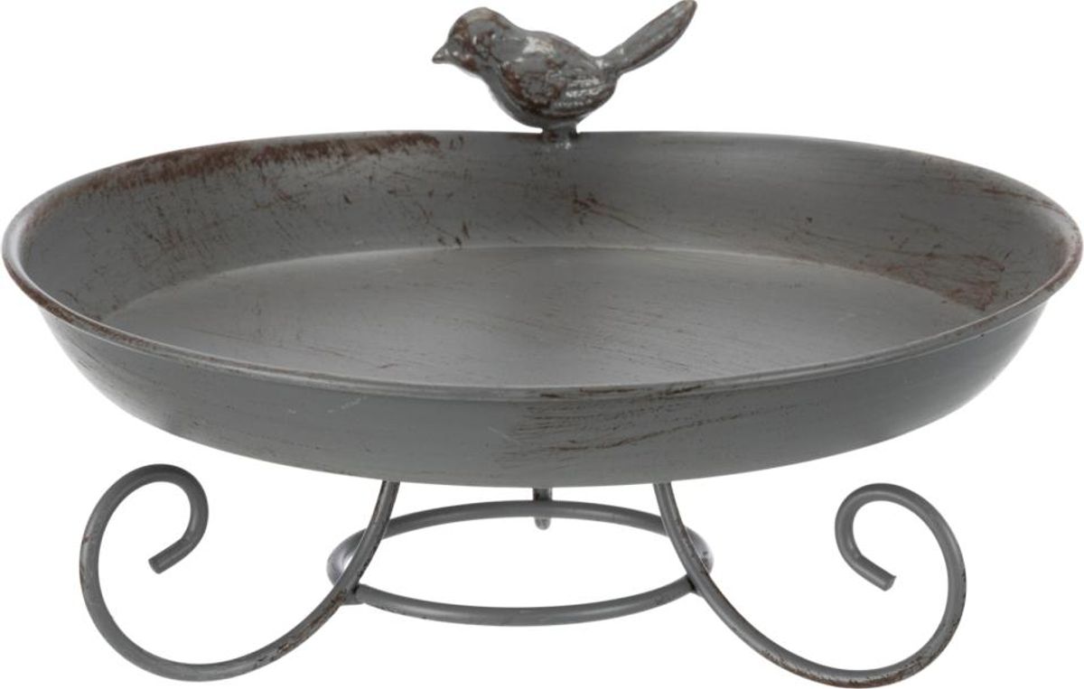 Fuglebad med metallfot