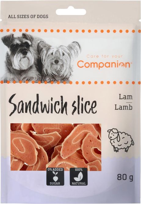 Hovedbilde Companion Sandwich Slice m/ Lam 80g | Naturlig Godbit