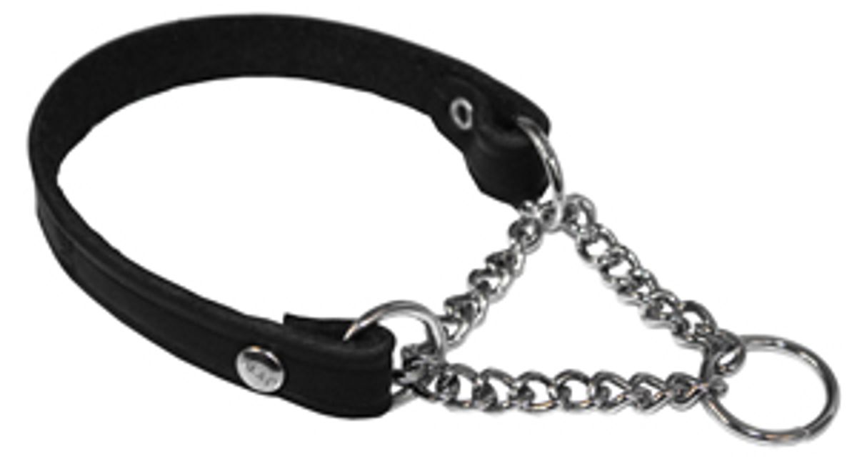 ALAC HALVSTRUP LÆR SORT 12 MM x 40 CM