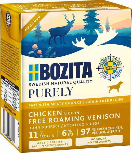 Hovedbilde Bozita Hund Ren Paté 370g Hjort