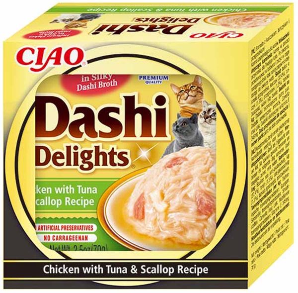Hovedbilde Dashi Delights Thon/kamskjell 70 g