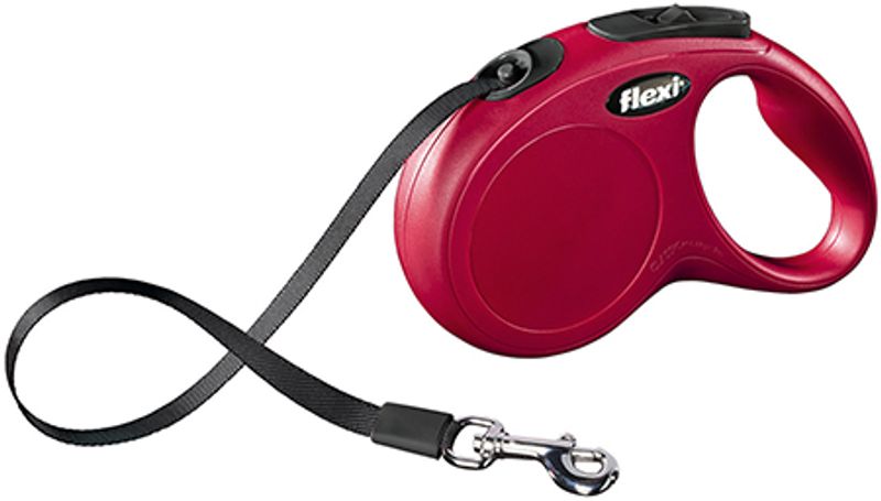 Flexi New Classic M 5 m rød max 25 kg