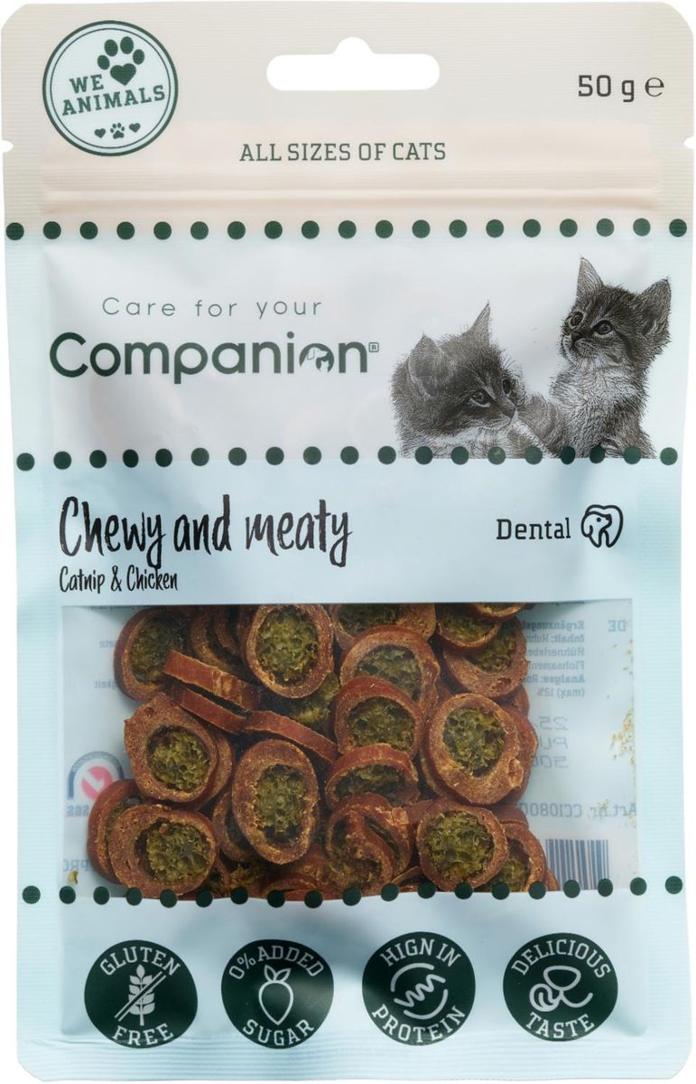 Companion Katte Snacks m Kylling og Kattemynte ( 50 gr )