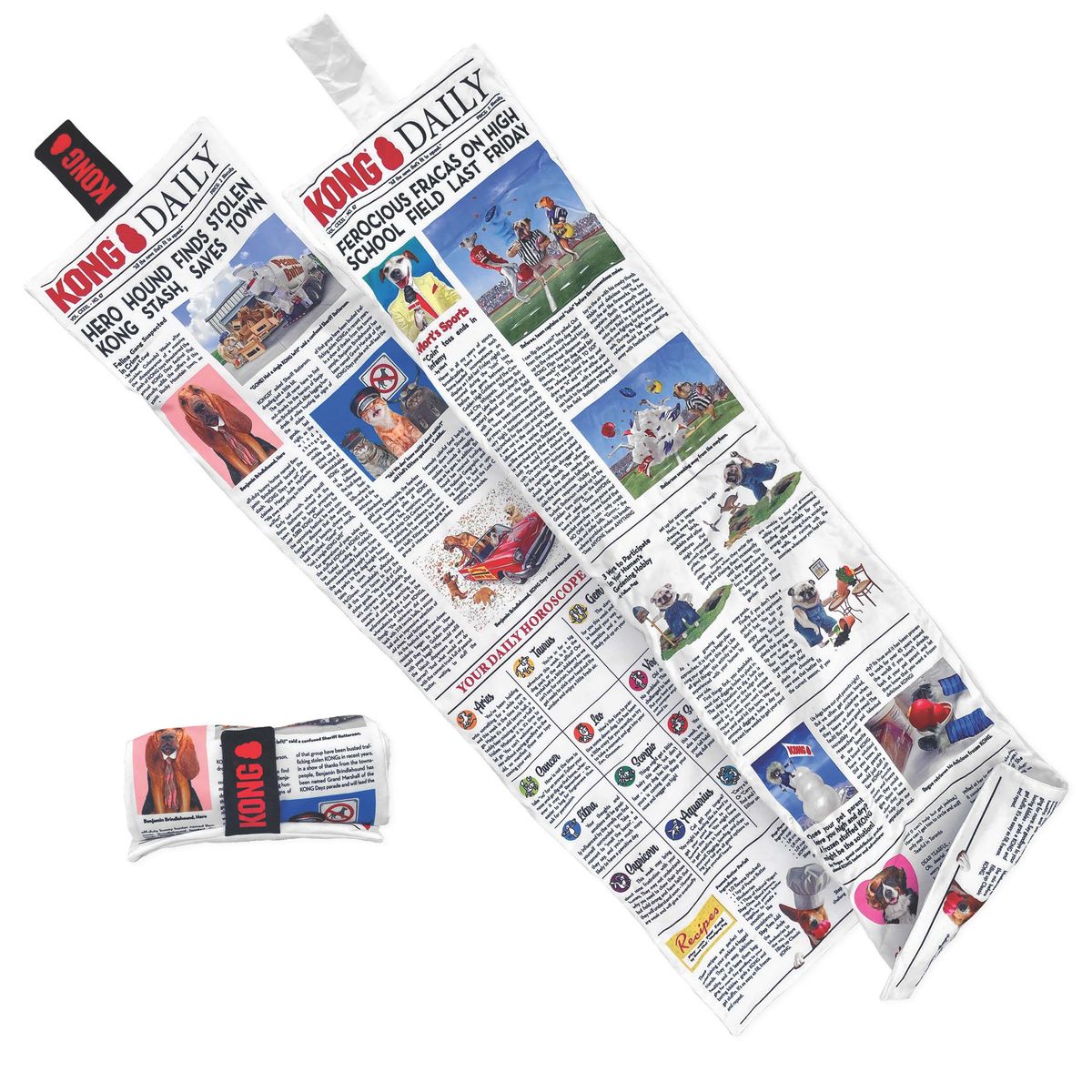 KONG Daily Newspaper XL - Avisleke med pip - 106 cm
