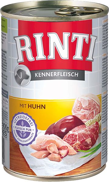 Hovedbilde Rinti Kennerfleisch Kylling 400g - Våtfôr til ...