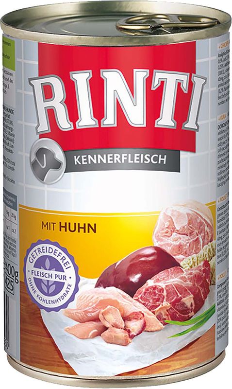 Rinti Kennerfleisch Kylling 400g - Våtfôr til Hund