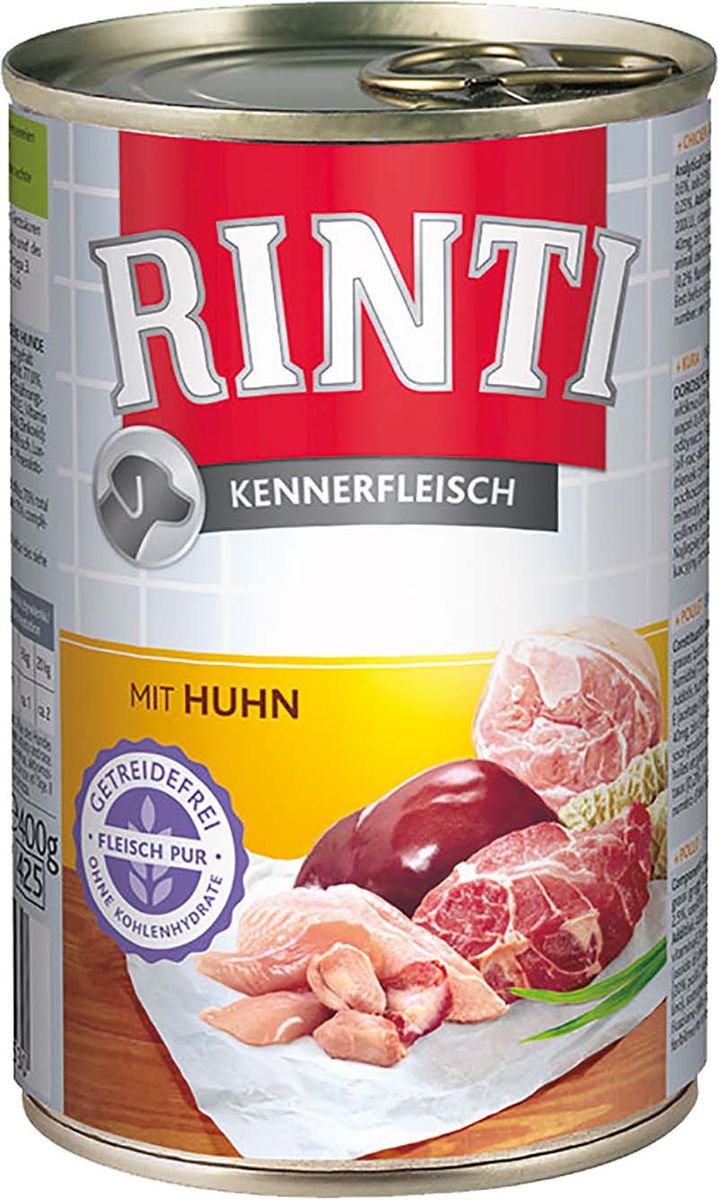 Rinti Kennerfleisch Kylling 400g - Våtfôr til Hund