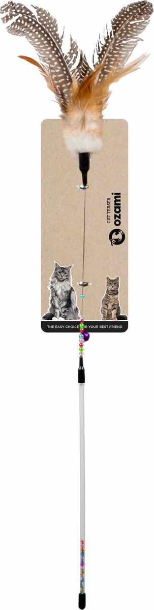 Ozami Kattevippe Mohawk 65cm - Morsom leke med fjær