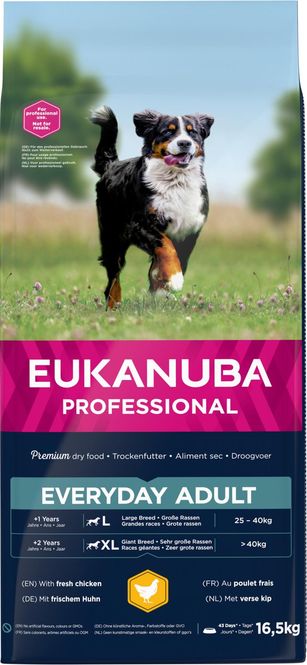 Hovedbilde EUKANUBA Everyday Adult - Tørrfôr til Store Hunder med Kylling ( 16,5 ...