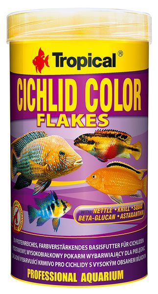 Hovedbilde Tropical Cichlid Color Flakes 250ml/50g - ...