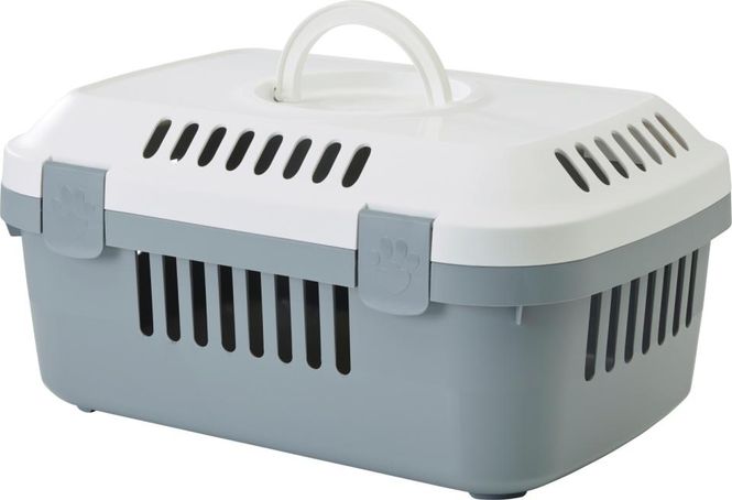 Hovedbilde Savic Discovery Compact Transportbur - Hvit/Grå - 48x33x23 cm