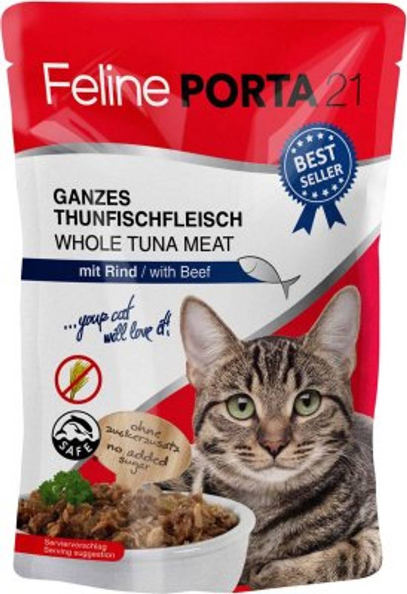 KATTEFÔR FELINE TUNFISK & BIFF 100GR POSE