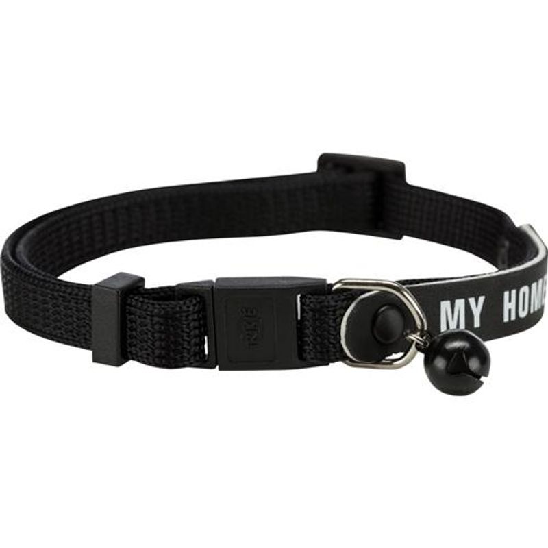 KATTEHALSBÅND MED BJELLE OG ADRESSESKILT