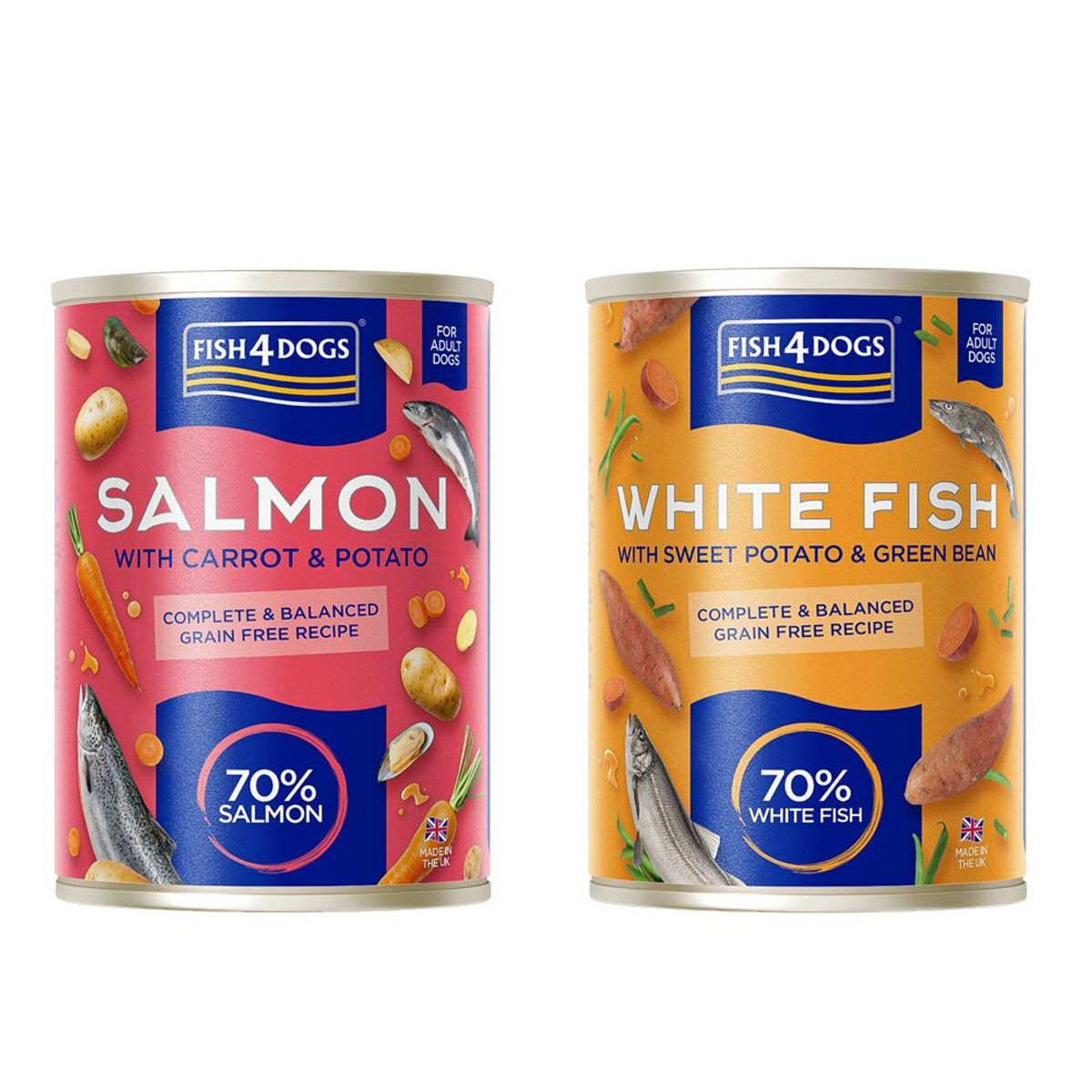 F4D Variety Pack 6 x 395g | Fish4Dogs Våtfôr