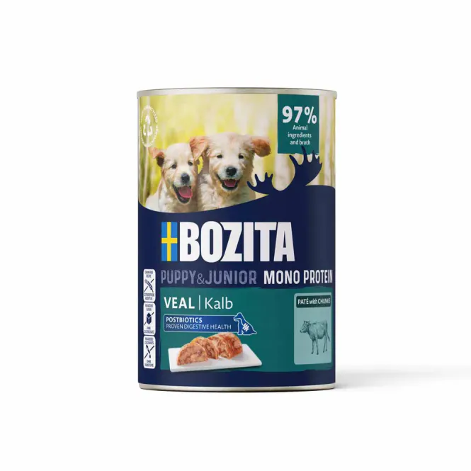 Hovedbilde BOZITA Puppy Kalv 400g | Skånsom Valpepaté m/ Postbiotika