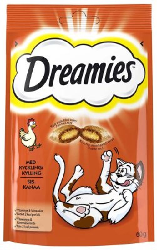 DREAMIES KATTEGODIS KYLLING 60GR