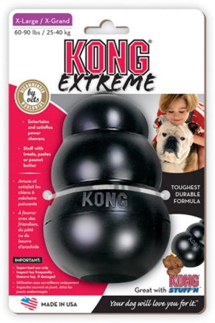 Hovedbilde Kong Extreme Sort XL 13x9 cm