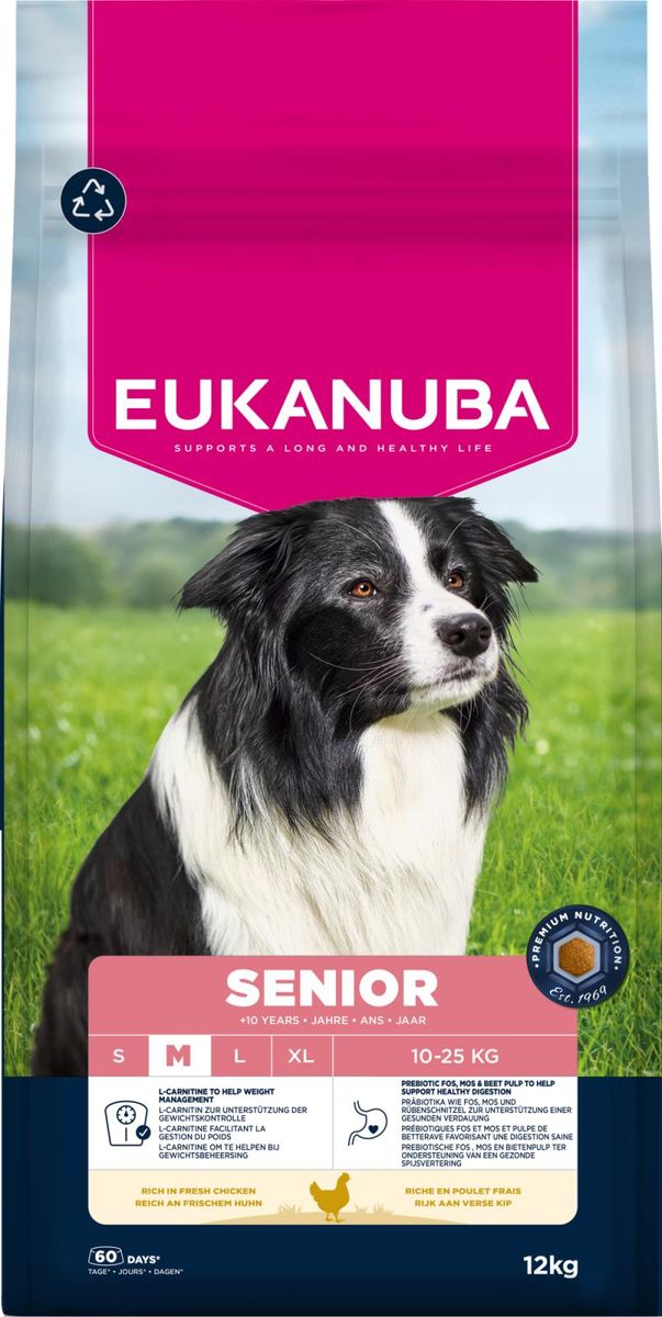 EUKANUBA Senior Medium Breed kylling 12 kg