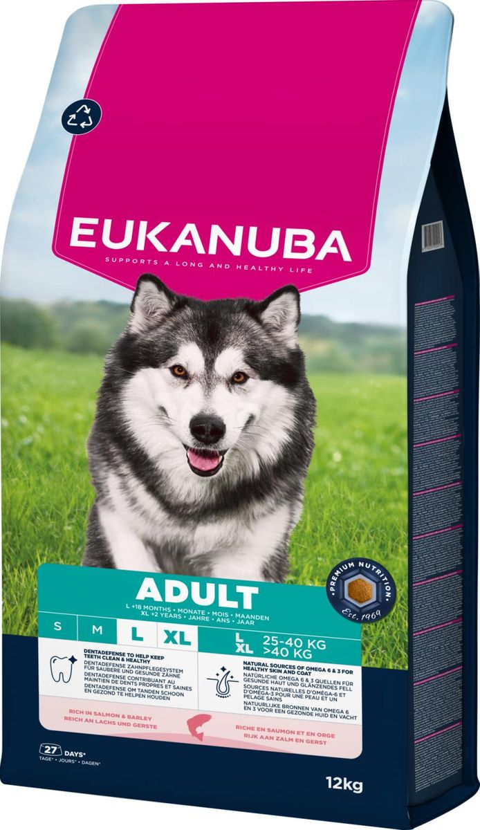 EUKANUBA Adult Large Breed Laks & Bygg ( 12 Kg )