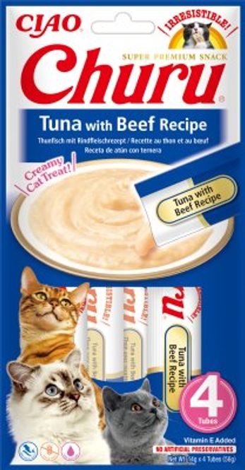 Hovedbilde CHURU Cat Tuna With Beef 4 stk