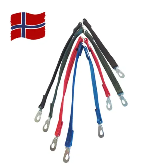 Hovedbilde TRINE Hanefot i Webb, Sort m.Ulik Lengde ( 25 mm x 85 cm )