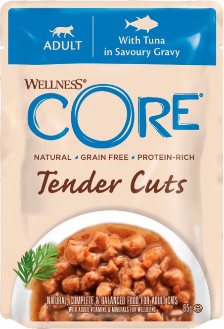 Hovedbilde Wellness CORE Tender Cuts Tunfisk i Saus 85g | Kornfri