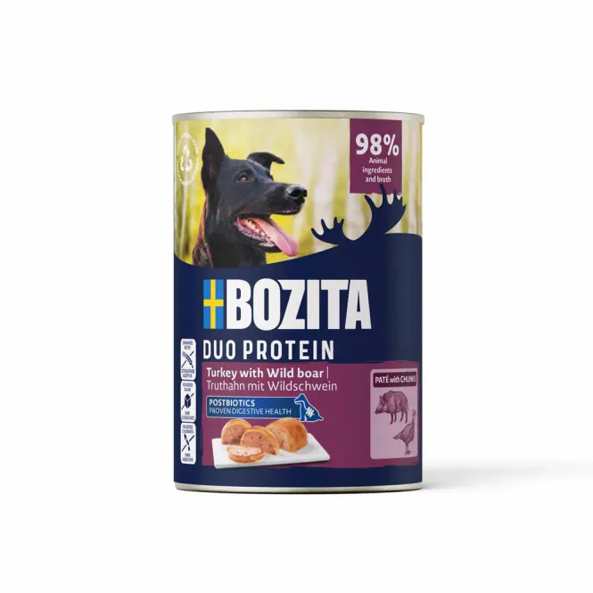 Hovedbilde BOZITA Kalkun & Villsvin 400g | Kornfri Paté m/ Postbiotika
