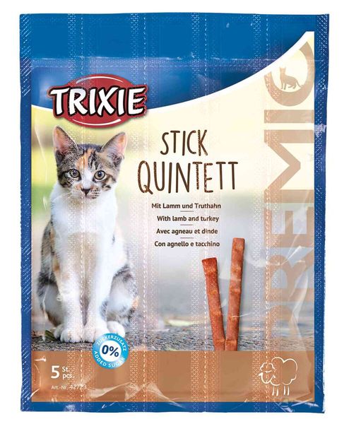 Hovedbilde Trixie Premio Quadro-Sticks Lam/Kalkun 5x5g | Kattesnacks