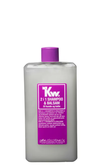 Hovedbilde KW 2 i 1 (Bad & Føn) Shampo 500 ml | Enkel Pelsvask