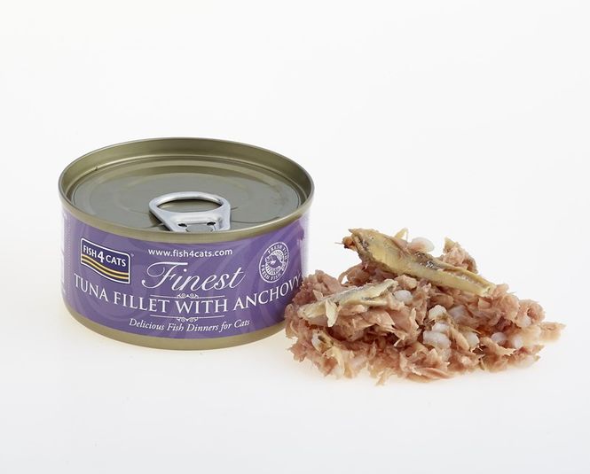 Hovedbilde Fish4Cats Wet Tuna & Anchovy 70g | Kornfritt Våtfôr