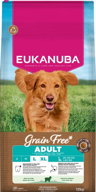 Hovedbilde EUKANUBA Adult Large Grainfree Lam 12kg | Kornfritt Fôr