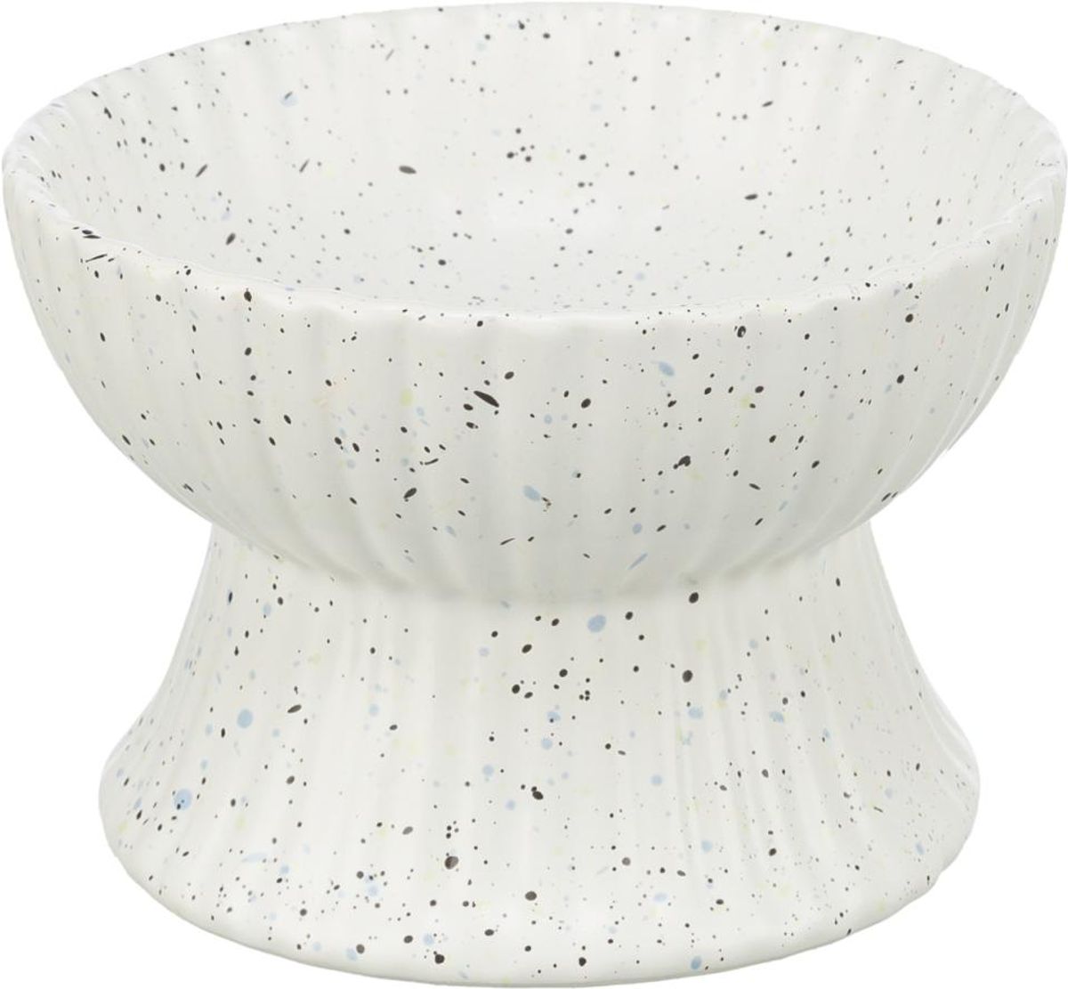 Trixie Forhøyet Kattekål 0,2 L (Ø 13 cm) | Hvit Terrazzo